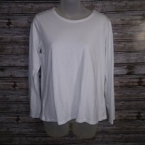EUC ARIZONA JEANS COMPANY WHITE LONGSLEEVE T-SHIRT